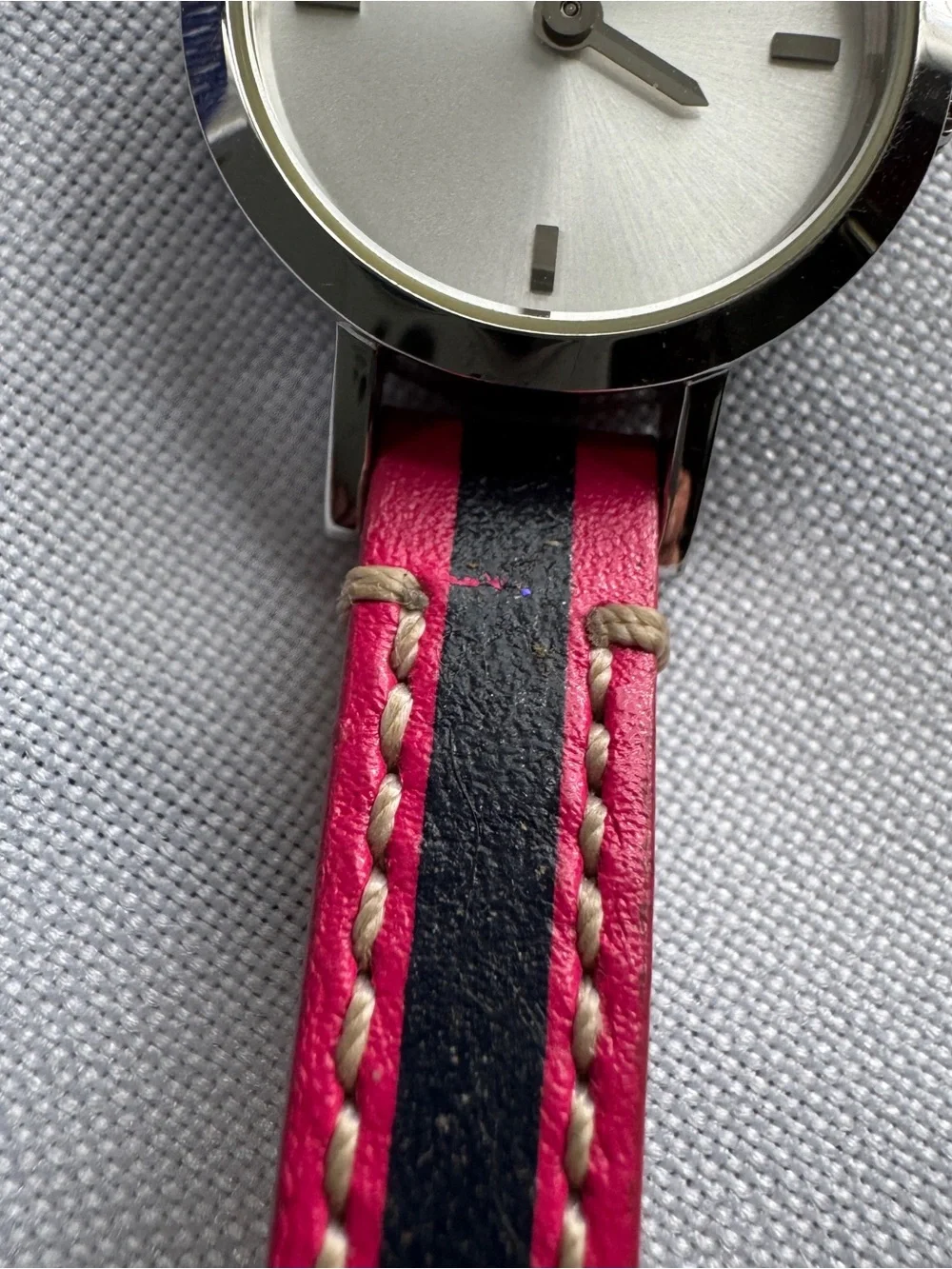 Coach Studio Women’s Watch Pink & Navy Slim Leather Strap 23mm 14501579